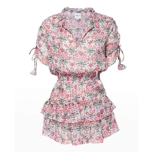 MISA Los Angeles Becca Dress in Sumerset Stencil Medium Becca Mini Dress - Picture 3 of 12